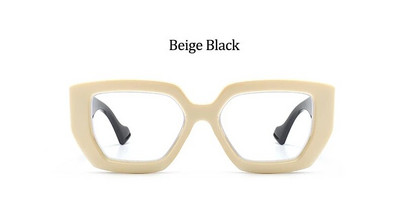 2022. gada melns, liels ietvars sieviešu briļļu ietvari Luksusa modes kvadrātveida caurspīdīgas vintage brilles Lielizmēra brilles