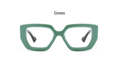 2022. gada melns, liels ietvars sieviešu briļļu ietvari Luksusa modes kvadrātveida caurspīdīgas vintage brilles Lielizmēra brilles