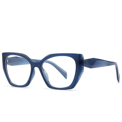 Luksusa zīmola kaķu acu briļļu ietvari sievietēm TR90 pretzilas gaismas caurspīdīgas brilles, caurspīdīgas optiskās brilles