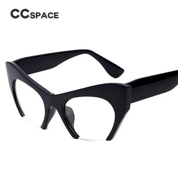 45292 Ретро рамки с половин рамка за очила с котешки очи Рамки за дамски оптични модни очила Компютърни очила Диоптрични очила