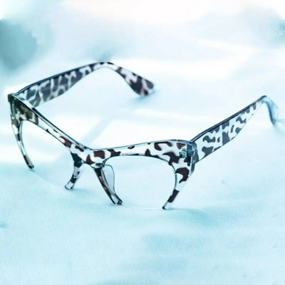 45292 Retro pusrāmju kaķu brilles rāmji sieviešu optiskās modes brilles datoru brilles recepšu brilles