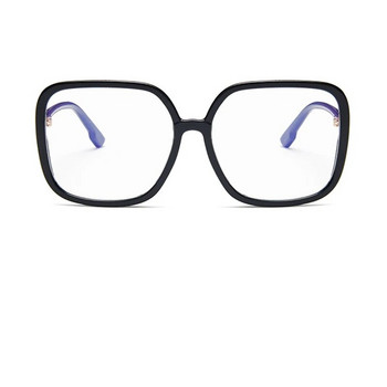 γυαλιά υπολογιστή μπλε φωτός Big Square γυαλί γυαλιού για γυναίκες Ρετρό vintage διαφανές Γυναικεία διάφανα γυαλιά Οπτικός σκελετός
