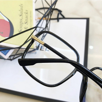γυαλιά υπολογιστή μπλε φωτός Big Square γυαλί γυαλιού για γυναίκες Ρετρό vintage διαφανές Γυναικεία διάφανα γυαλιά Οπτικός σκελετός