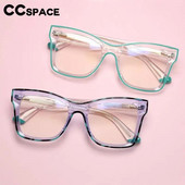 56624 jauns acetāta briļļu ietvars Fashion dzidrs divu krāsu savienojuma optiskais briļļu ietvars atsperes eņģes pretzilas datora brilles