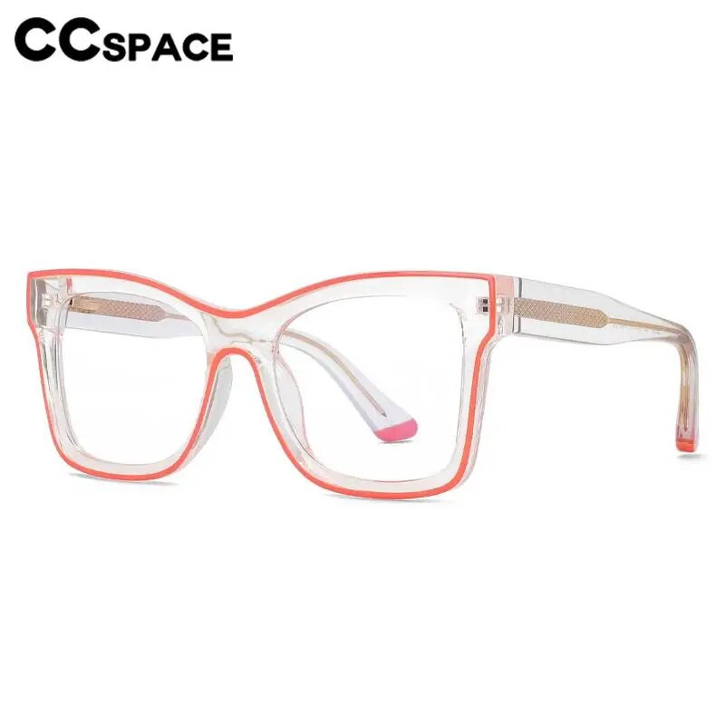 56624 jauns acetāta briļļu ietvars Fashion dzidrs divu krāsu savienojuma optiskais briļļu ietvars atsperes eņģes pretzilas datora brilles