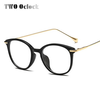 TWO Oclock Женска кръгла рамка за очила за жени Диоптрични очила 0 диоптъра Тенденции Оптични рамки Стилни дизайнерски очила