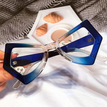 Винтидж многоъгълна пеперуда котешко око анти-синя светлина очила за жени нова мода дъга компютър очила рамка дамски нюанси