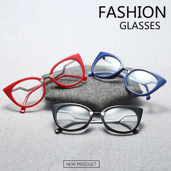 Очила Рамка за очила Дамски котешки очи Компютърни оптични очила Късогледство За дамски очила с рецепта Рамка за очила