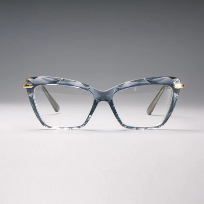 H45591 Σκελετός μόδας σε στυλ Diamond Τετράγωνα γυαλιά Σκελετοί Γυναικεία 2019 Οπτικά γυαλιά υπολογιστή