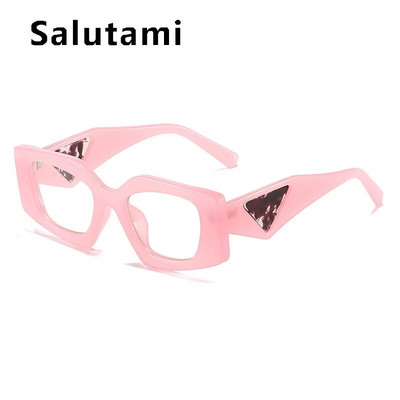 Μοναδικά Irregular Cat Eye Anti-Blue Light γυαλιά Γυναικεία Vintage Candy Χρώμα Ροζ Μπλε Clear Αποχρώσεις σκελετού γυαλιών υπολογιστή