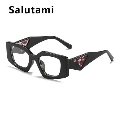 Μοναδικά Irregular Cat Eye Anti-Blue Light γυαλιά Γυναικεία Vintage Candy Χρώμα Ροζ Μπλε Clear Αποχρώσεις σκελετού γυαλιών υπολογιστή