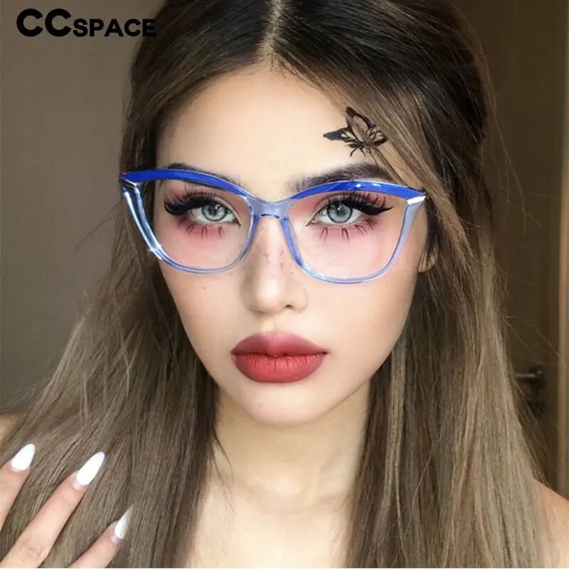 53332 Vintage kassisilmade prillide raam Naiste ruudu lühinägelikkus Optilised prillid Retseptiga prillide raam Dekoratiivprillid