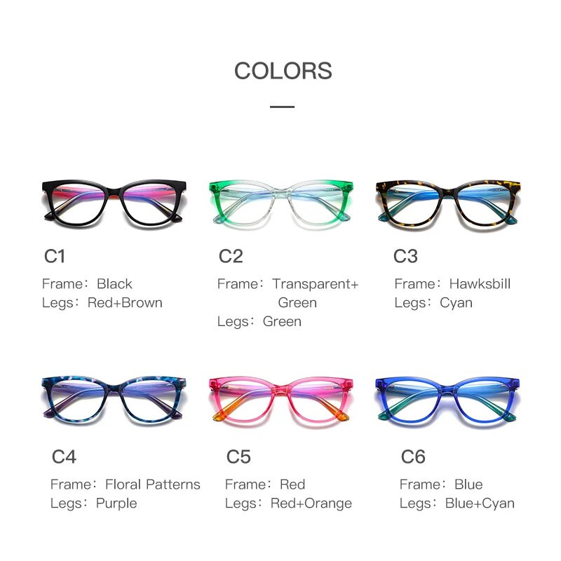 Γυναικεία μοντέρνα γυαλιά μπλοκαρίσματος μπλε φωτός με σκελετό Γυαλιά μικρού στυλ προσώπου με γυαλιά γυαλιά προστασίας από την ακτινοβολία με ελατήριο