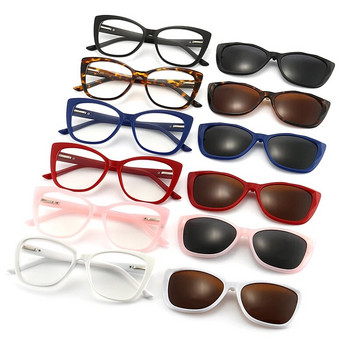 KANDREA Ретро метална рамка за очила Дамски модни оптични рамки за очила за късогледство Поляризирани слънчеви очила Диоптрични очила 2328