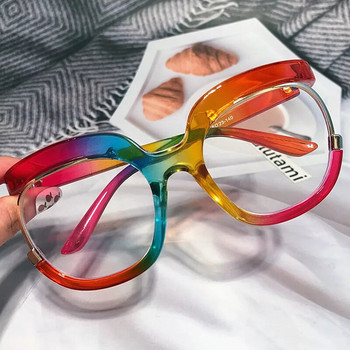 2022 Нова модна марка Квадратни анти-сини светли очила за жени Винтидж черни розови рамки за очила Женски компютърни очила
