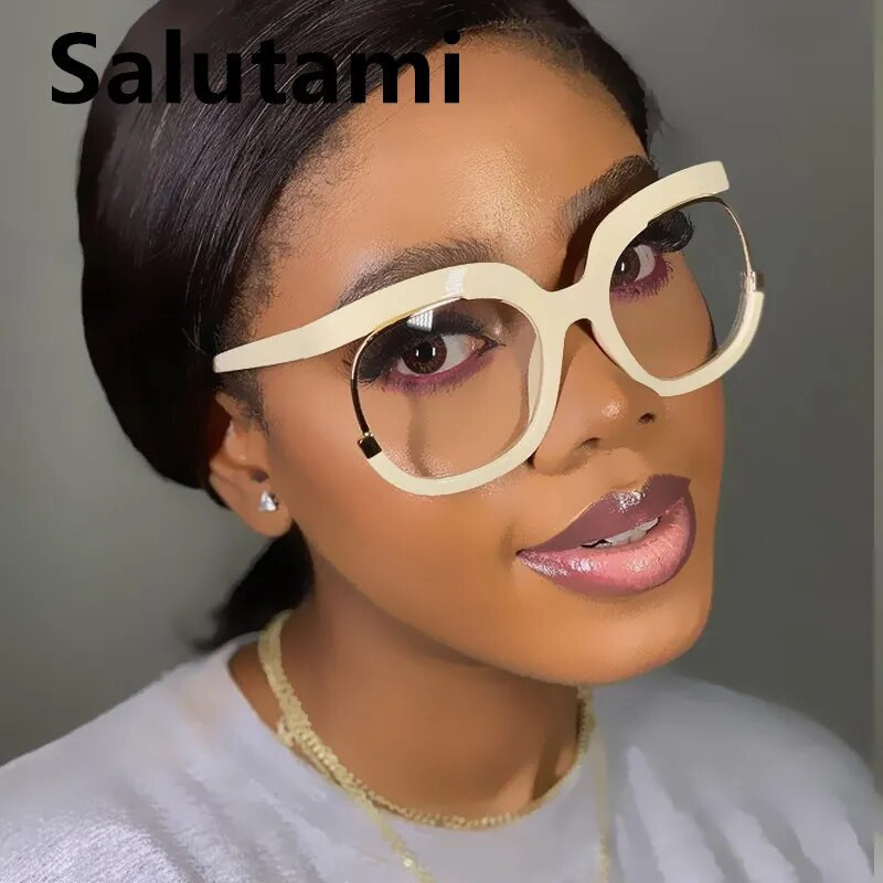 2022. gada jauns modes zīmols Square Anti-zilas gaišas brilles sievietēm Vintage melnas rozā briļļu ietvars sieviešu datora brilles