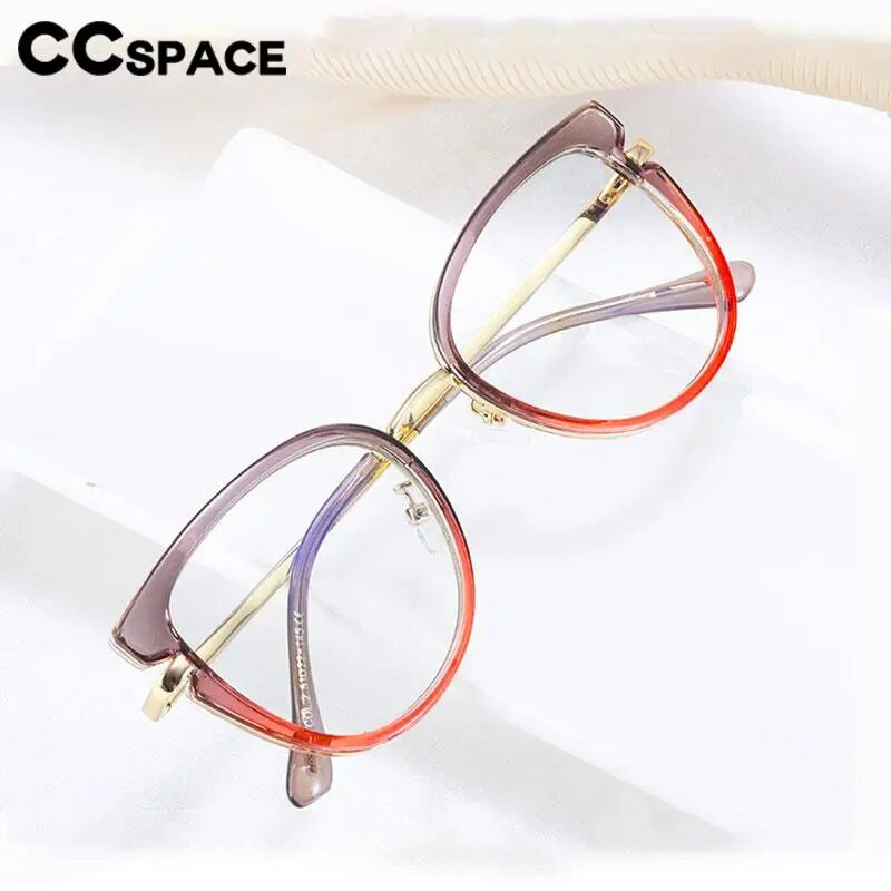 56831 Ženski šareni okvir za optičke naočale Modne mačje oko Tr90 Proljetne šarke antiplave računalne naočale