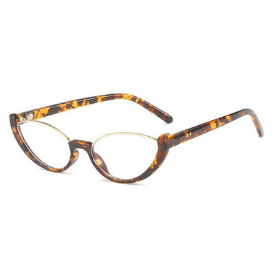 Vintage Half Frame Anti-Blue Light Σκελετός γυαλιών γάτας για γυναικεία νέα μόδα Μάρκα Μικρά στρογγυλά γυαλιά υπολογιστή Αποχρώσεις Ροζ