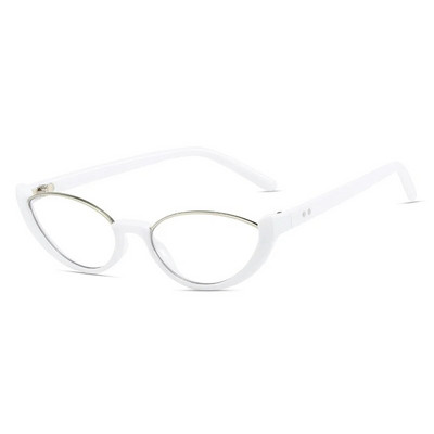 Vintage Half Frame Anti-Blue Light Σκελετός γυαλιών γάτας για γυναικεία νέα μόδα Μάρκα Μικρά στρογγυλά γυαλιά υπολογιστή Αποχρώσεις Ροζ