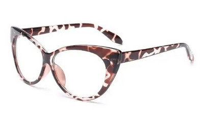 Rame optice ochi de pisică Ochelari de vedere vintage Ochelari transparenți pentru computer Ochelari de marca de modă pentru femei Ochelari de leopard Ochelari cu lentile clare