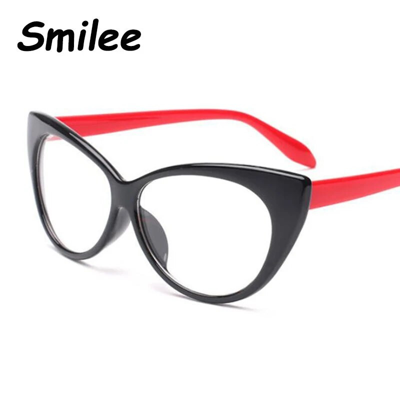 Cat Eye Optical Rāmji vintage brilles Caurspīdīgas Datorbrilles Modes Zīmols Sieviete Leopards Brilles Caurspīdīgi Lēcu Brilles