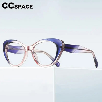 56757 Fashion Gradient Color Optical Spectacle Σκελετός Γυναικεία Cat Eye Οπτικό Πλαίσιο γυαλιών Tr90 Ανοιξιάτικο μεντεσέ Επίπεδος καθρέφτης