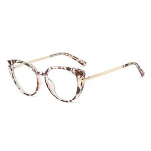 Γυναικεία γυαλιά οράσεως πολυτελείας επώνυμων σχεδιαστών με σκελετό υπολογιστή γυαλιά αντιμπλε επίστρωση Zero Optical Myopia Frame oculos grau feminino