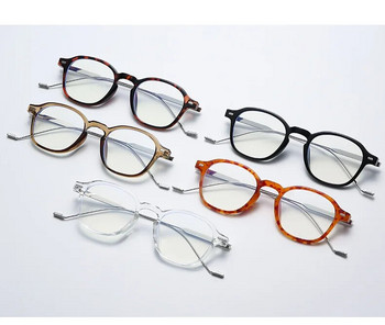 Кръгла рамка за очила против синя светлина Жени Мъжки Метални оптични рамки за компютърни очила Офис очила Женски Oculos