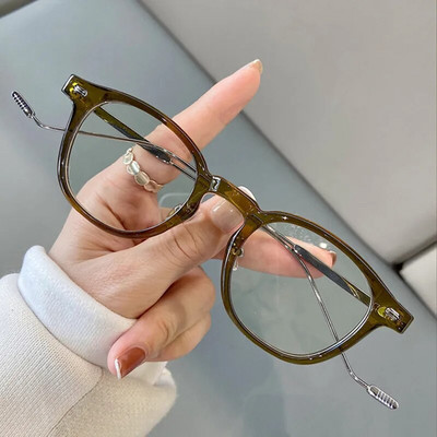 Okrugli okviri za naočale protiv plave svjetlosti Žene Muškarci Metalni optički okviri računalnih naočala Uredske naočale Ženske Oculos