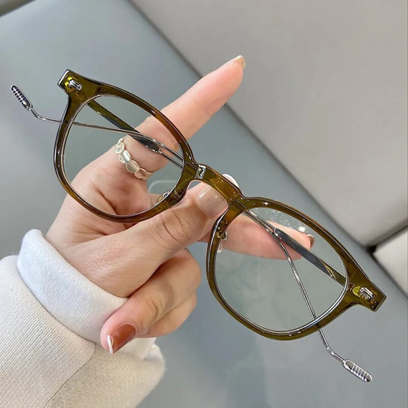 Okrugli okviri za naočale protiv plave svjetlosti Žene Muškarci Metalni optički okviri računalnih naočala Uredske naočale Ženske Oculos