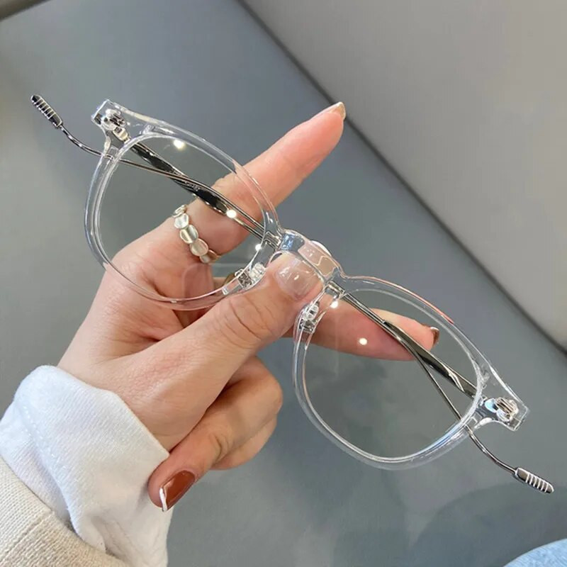 Okrugli okviri za naočale protiv plave svjetlosti Žene Muškarci Metalni optički okviri računalnih naočala Uredske naočale Ženske Oculos