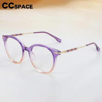 56609 Нова кръгла метална оптична рамка за очила Дамска мода Двуцветни снаждащи се антисини компютърни очила Диоптрични очила
