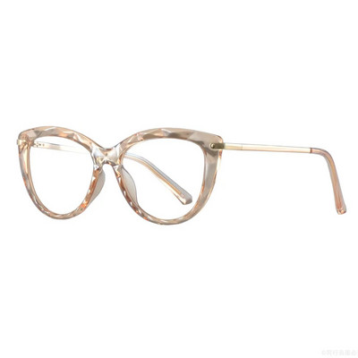 51009 Cadru mare Cat Eye Femei Ochelari transparente Rame Diamond Bump Tr90 Fashion Computer Ochelari