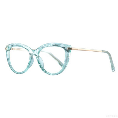 51009 Cadru mare Cat Eye Femei Ochelari transparente Rame Diamond Bump Tr90 Fashion Computer Ochelari