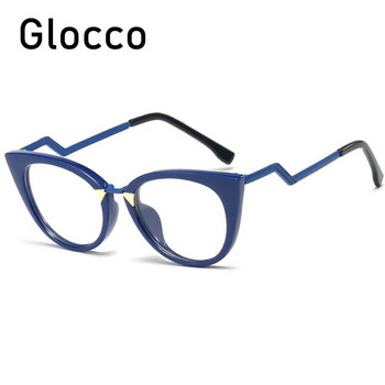 Модни очила Дамски големи оптични компютърни очила котешко око Дамски прозрачни очила Рамки за женски очила