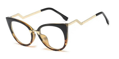 Ochelari de vedere la modă femei supradimensionați ochi de pisică ochelari optici pentru computer pentru doamne ochelari transparenți clari ochelari de vedere pentru femeie