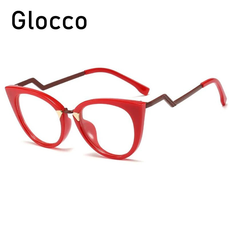Modne naočale Ženske velike mačje oči Optičke računalne naočale Ženske prozirne naočale Ženski okviri za naočale