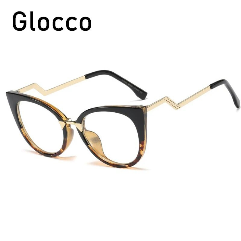 Modne naočale Ženske velike mačje oči Optičke računalne naočale Ženske prozirne naočale Ženski okviri za naočale