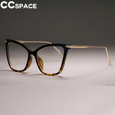 45077 Rame de ochelari cu ochi mari de pisică pentru femei, ochelari de vedere pentru computer, optic de modă, de designer, roz, transparent