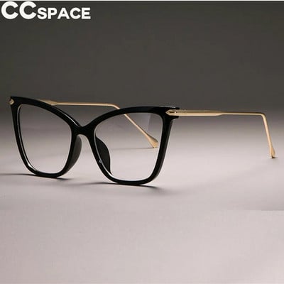 45077 Rame de ochelari cu ochi mari de pisică pentru femei, ochelari de vedere pentru computer, optic de modă, de designer, roz, transparent