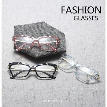 BCLEAR Дамски маркови дизайнерски очила с котешко око Оптични очила за дами Прозрачни очила Рамка за очила Модни стилове