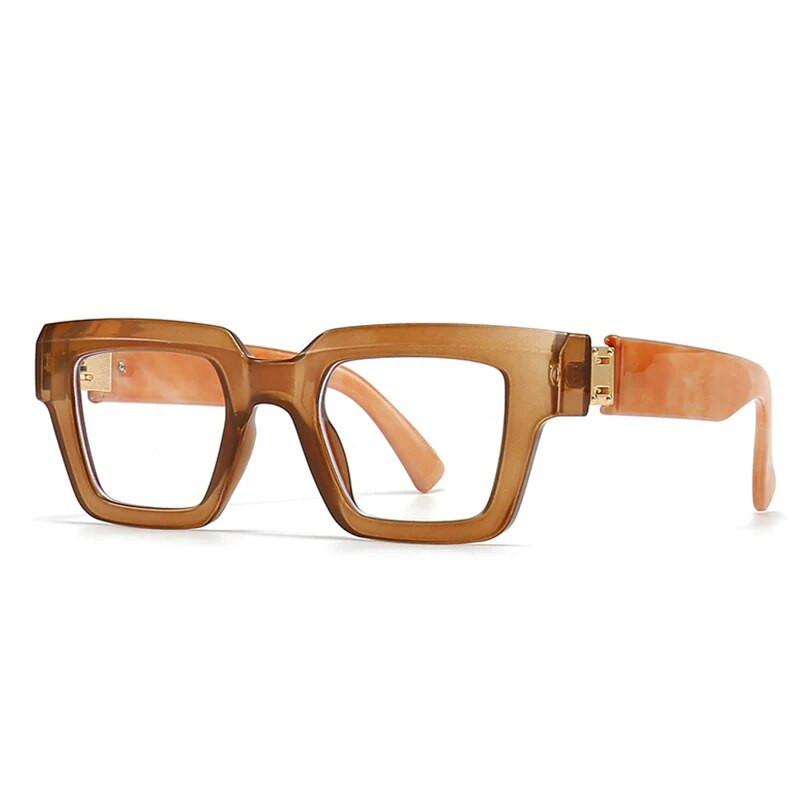 Μόδα Πολυτελή Τετράγωνα Γυαλιά Σκελετοί Γυναικεία Οπτικά Γυαλιά Μεγάλα Αντι Μπλε Φως Διαφανή Γυαλιά Οράσεως