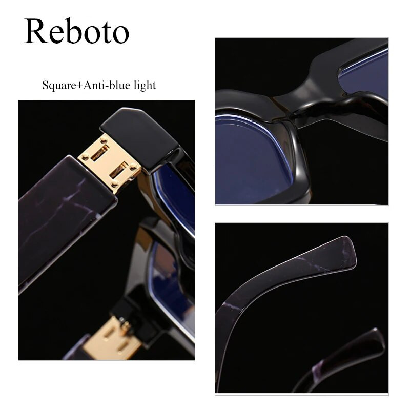 Μόδα Πολυτελή Τετράγωνα Γυαλιά Σκελετοί Γυναικεία Οπτικά Γυαλιά Μεγάλα Αντι Μπλε Φως Διαφανή Γυαλιά Οράσεως