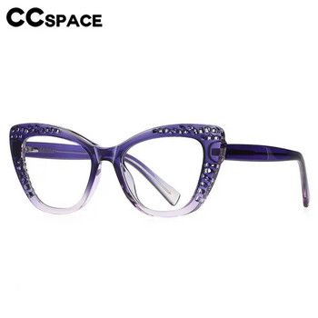 56599 Модна оптична рамка за очила Дамска популярна рамка с кух градиент с голям размер Котешко око TR90 Anti Blue рамка за очила