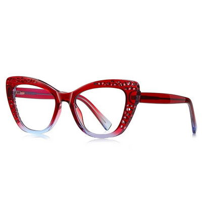 56599 Rama optică pentru ochelari de modă Ramă pentru ochelari de dimensiuni mari, populară pentru femei, ochi de pisică TR90, ramă pentru ochelari anti-albastru