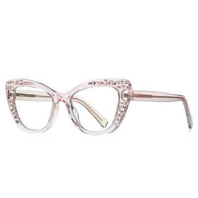 56599 Rama optică pentru ochelari de modă Ramă pentru ochelari de dimensiuni mari, populară pentru femei, ochi de pisică TR90, ramă pentru ochelari anti-albastru