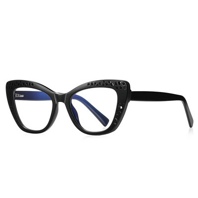 56599 Rama optică pentru ochelari de modă Ramă pentru ochelari de dimensiuni mari, populară pentru femei, ochi de pisică TR90, ramă pentru ochelari anti-albastru