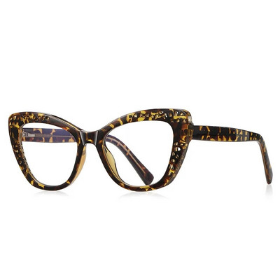 56599 Rama optică pentru ochelari de modă Ramă pentru ochelari de dimensiuni mari, populară pentru femei, ochi de pisică TR90, ramă pentru ochelari anti-albastru
