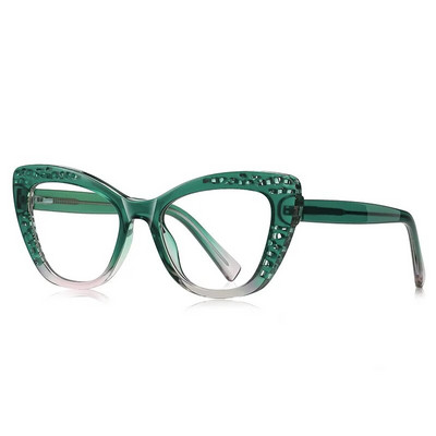 56599 Rama optică pentru ochelari de modă Ramă pentru ochelari de dimensiuni mari, populară pentru femei, ochi de pisică TR90, ramă pentru ochelari anti-albastru