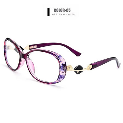 Gmei Optical Elegant Urltra-Light TR90 Ramă completă pentru femei Rame de ochelari optici pentru femei Ochelari de ochelari pentru miopie prezbiopie din plastic pentru femei M1481
